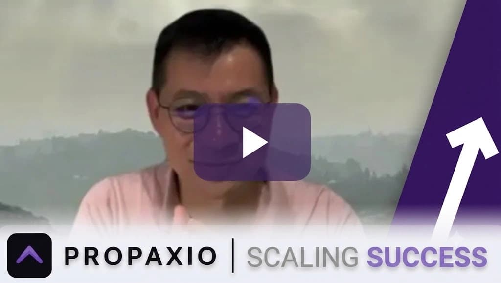 Fintech platform founder testimonial on attribution rebuild and paid scaling results with Propaxio
